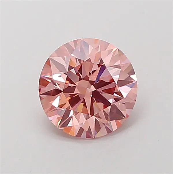 1.92ct Round Lab Grown Diamond (Colour Fancy Vivid Pink, Clarity VS1, Cut ID, IGI Certified)