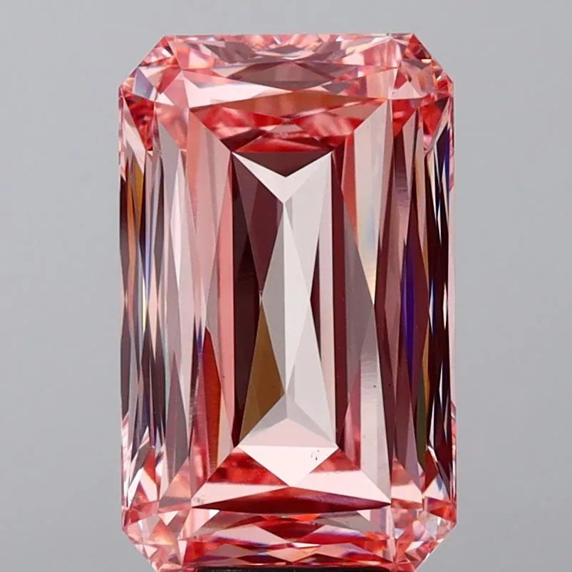 10.07ct Radiant Lab Grown Diamond (Colour Fancy Vivid Pink, Clarity VS2, IGI Certified)