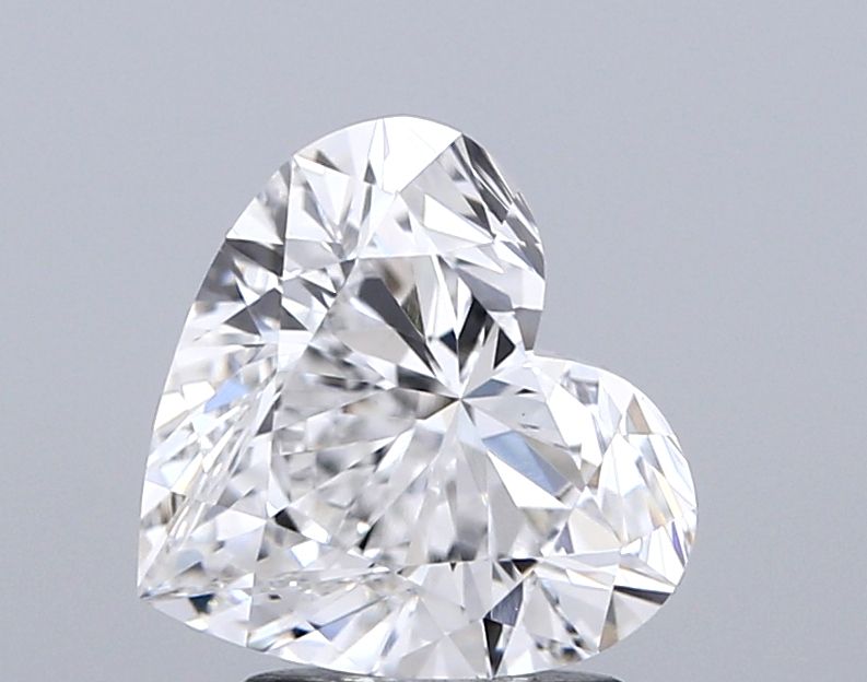 Lab-Grown Heart Diamond - 2.06 Carats, E Color, VVS2 Clarity - Certified by IGI - Report Number: LG694597305
