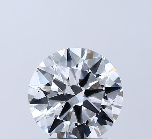 Lab-Grown Round Diamond - 2.0 Carats, E Color, VVS2 Clarity - Certified by IGI - Report Number: LG687556232