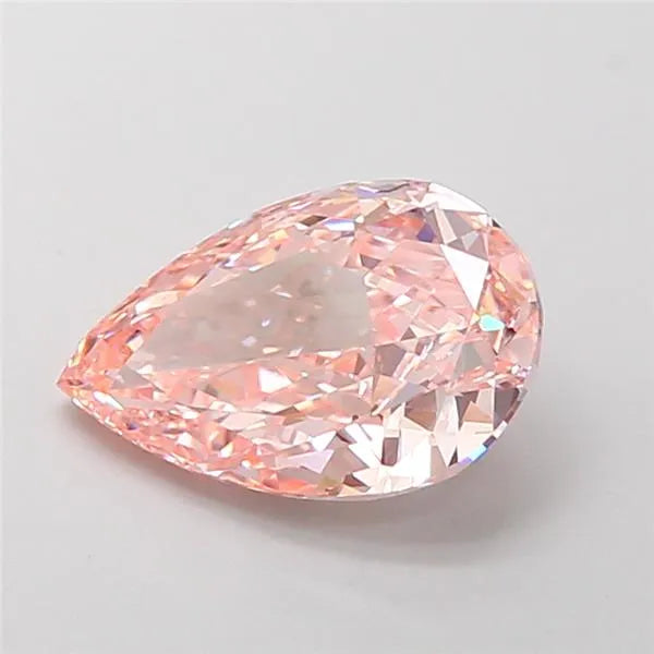 2.17ct Pear Lab Grown Diamond (Colour Fancy Intense Pink, Clarity VVS2, IGI Certified)