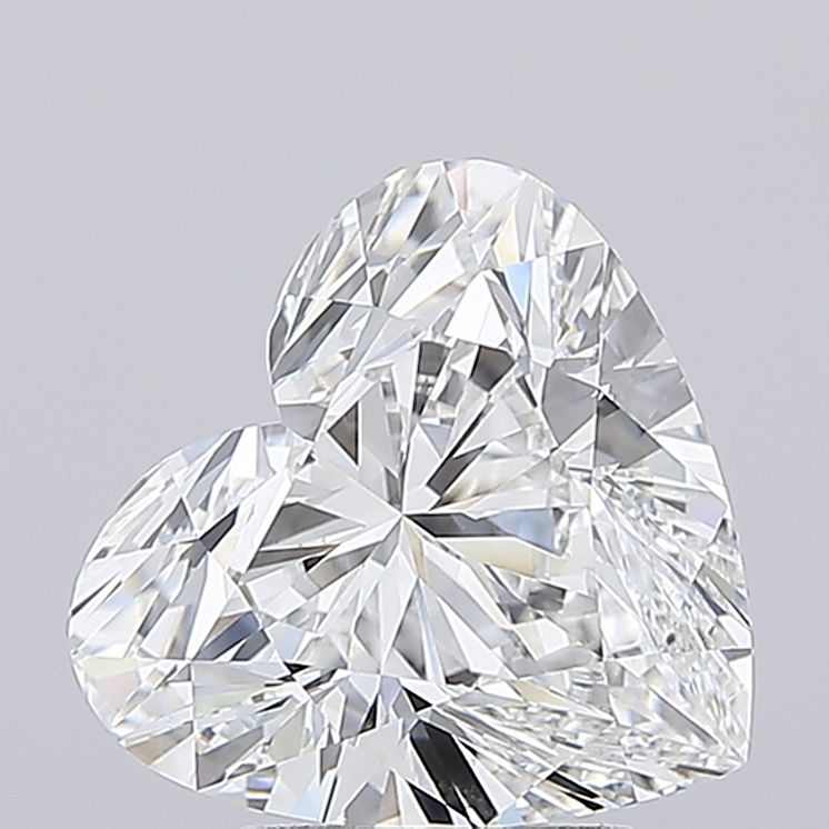 Lab-Grown Heart Diamond - 4.0 Carats, E Color, VVS2 Clarity - Certified by IGI - Report Number: LG706578106