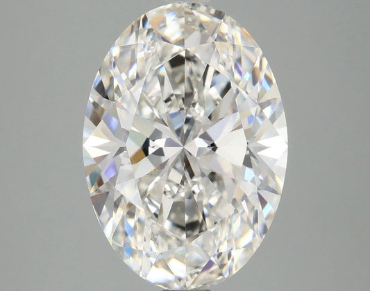 Lab-Grown Oval Diamond - 4.09 Carats, F Color, VVS2 Clarity - Certified by IGI - Report Number: LG680510903