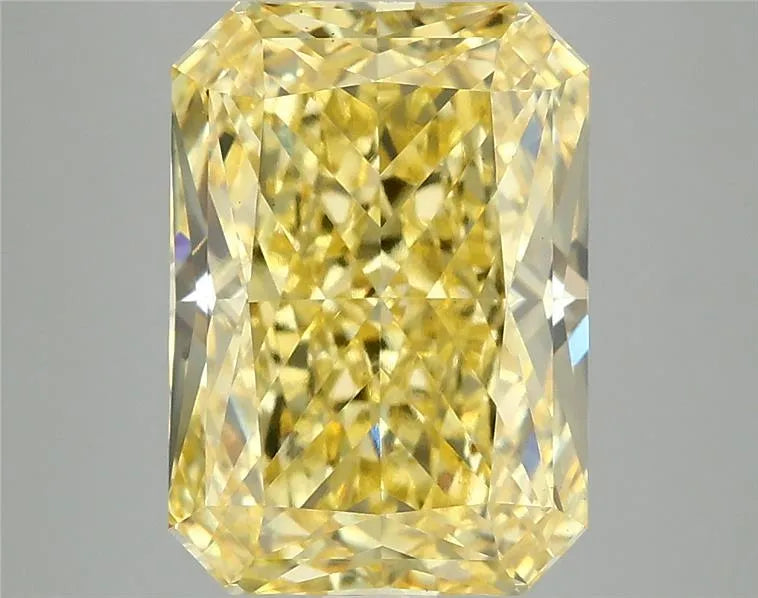 5.10ct Radiant Lab Grown Diamond (Colour Fancy Vivid Yellow, Clarity VS1, IGI Certified)