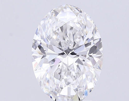 Lab-Grown Oval Diamond - 3.52 Carats, E Color, VVS2 Clarity - Certified by IGI - Report Number: LG712576614