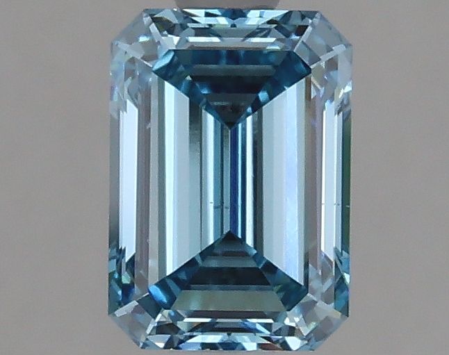 Lab-Grown Emerald Diamond - 1.29 Carats, Fancy Vivid Blue Color, VS2 Clarity - Certified by IGI - Report Number: LG626420657