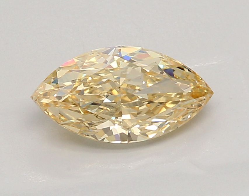 Lab-Grown Marquise Diamond - 1.2 Carats, Fancy Intense Yellow Color, VS1 Clarity - Certified by IGI - Report Number: LG632451070