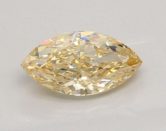 Lab-Grown Marquise Diamond - 1.2 Carats, Fancy Intense Yellow Color, VS1 Clarity - Certified by IGI - Report Number: LG632451070