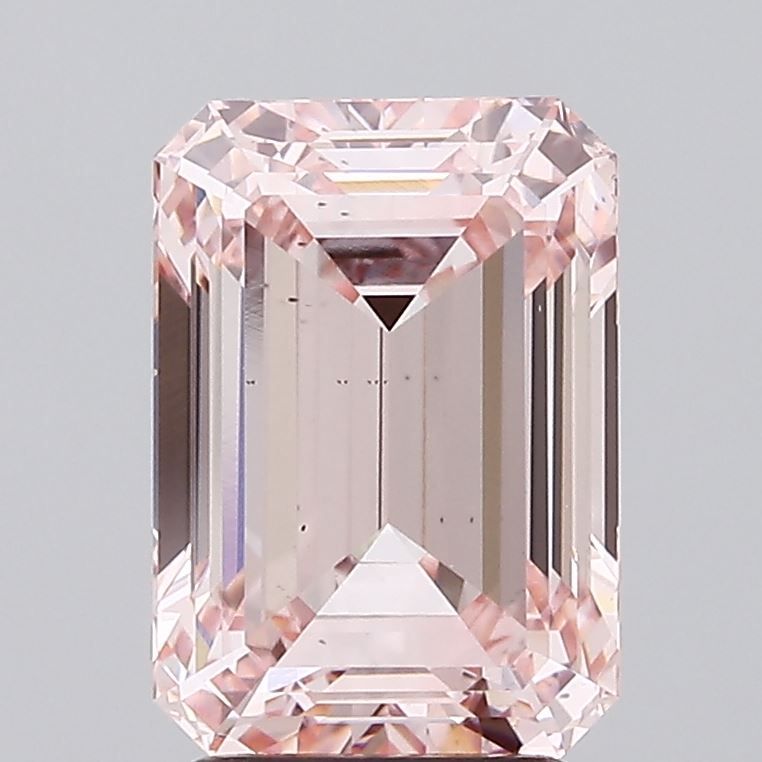 Lab-Grown Emerald Diamond - 4.0 Carats, Fancy Intense Pink Color, VS2 Clarity - Certified by IGI - Report Number: LG636416804