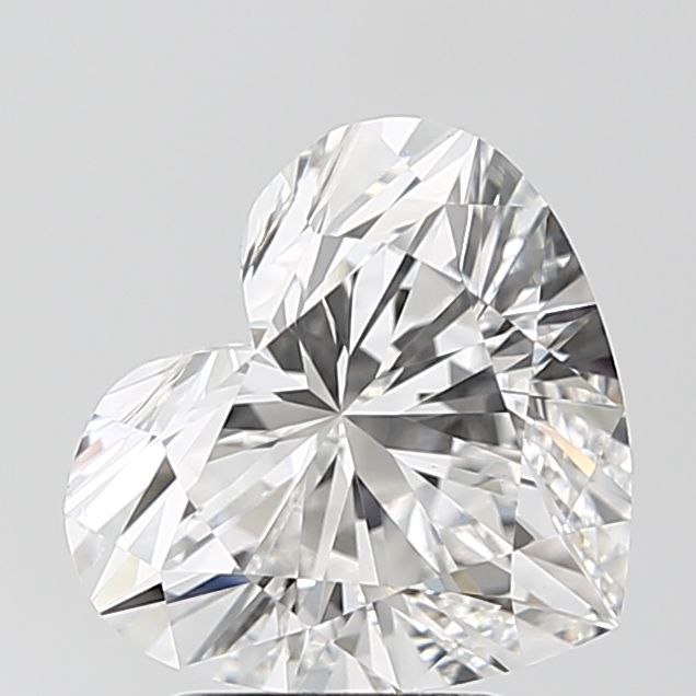 Lab-Grown Heart Diamond - 3.02 Carats, E Color, VVS2 Clarity - Certified by IGI - Report Number: LG712588750