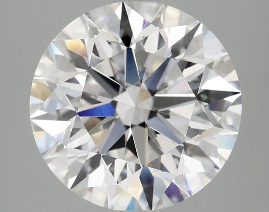 Lab-Grown Round Diamond - 4.07 Carats, E Color, VVS2 Clarity - Certified by IGI - Report Number: LG696547949