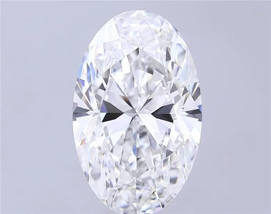 7.09ct Oval Lab Grown Diamond (Colour E, Clarity VVS2, IGI Certified)