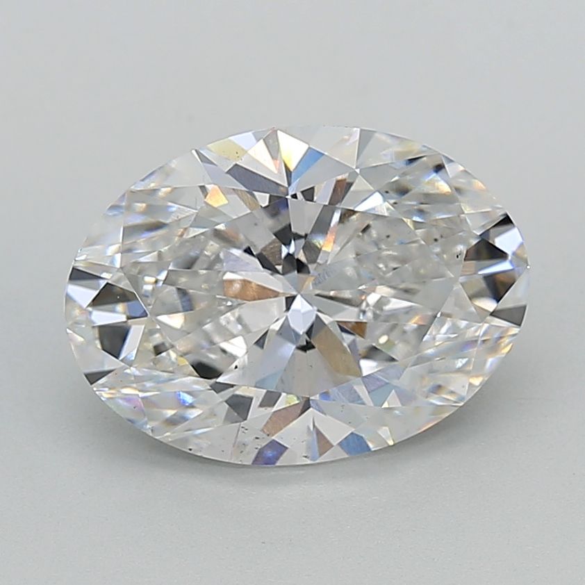 Lab-Grown Oval Diamond - 4.02 Carats, F Color, VS2 Clarity - Certified by IGI - Report Number: LG647424708