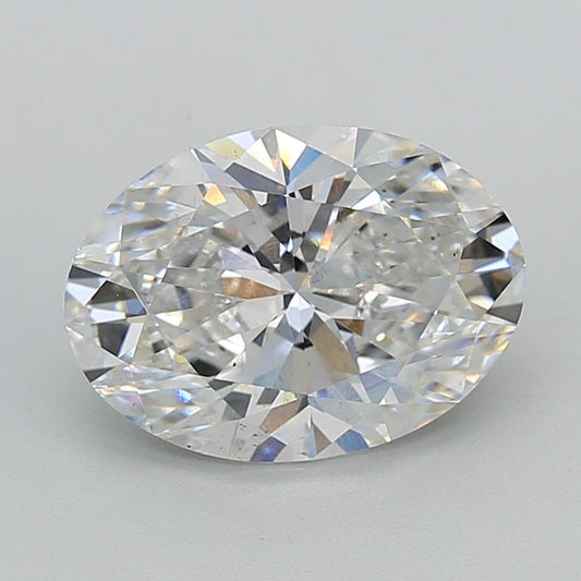 Lab-Grown Oval Diamond - 4.02 Carats, F Color, VS2 Clarity - Certified by IGI - Report Number: LG647424708