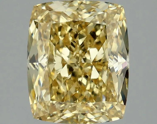 2,99 ct Kissenmodifizierter, im Labor gezüchteter Diamant (Farbe: Fancy Vivid Yellow, Reinheit: VVS1, IGI-zertifiziert)