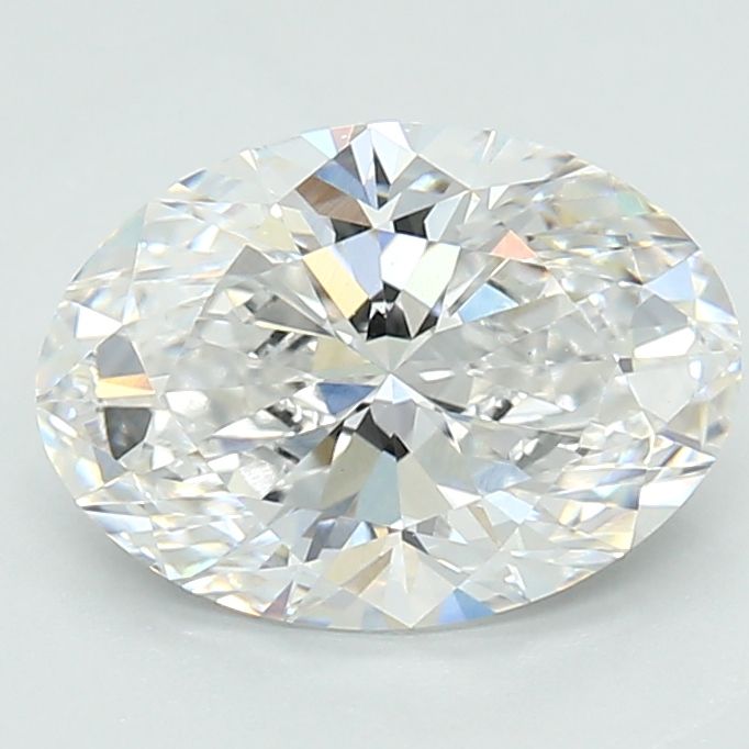 Lab-Grown Oval Diamond - 1.96 Carats, D Color, VS1 Clarity - Certified by IGI - Report Number: LG692549858