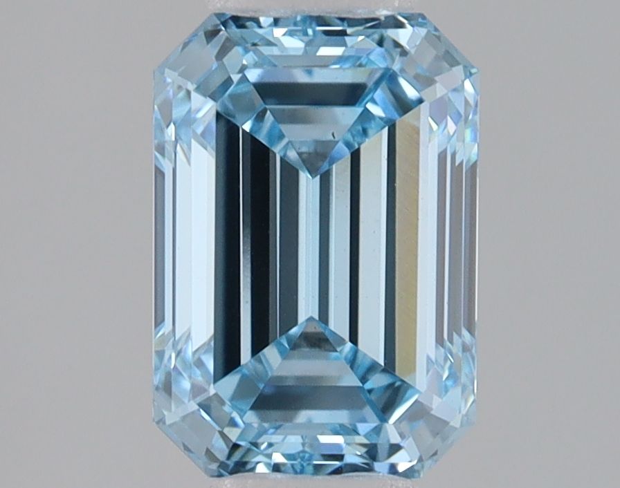 Lab-Grown Emerald Diamond - 1.59 Carats, Fancy Intense Blue Color, VVS2 Clarity - Certified by IGI - Report Number: LG680534623