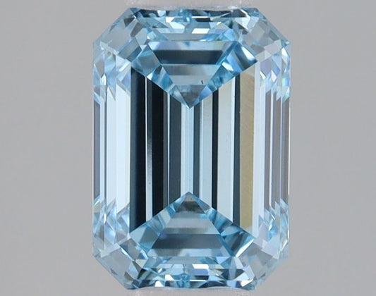 Lab-Grown Emerald Diamond - 1.59 Carats, Fancy Intense Blue Color, VVS2 Clarity - Certified by IGI - Report Number: LG680534623