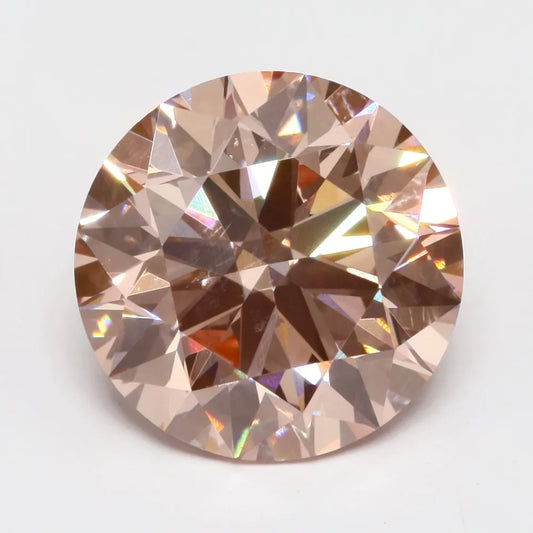 4,50 ct runder, im Labor gezüchteter Diamant (Farbe: Fancy Vivid Pink, Reinheit: VS1, Schliff: ID, IGI-zertifiziert)