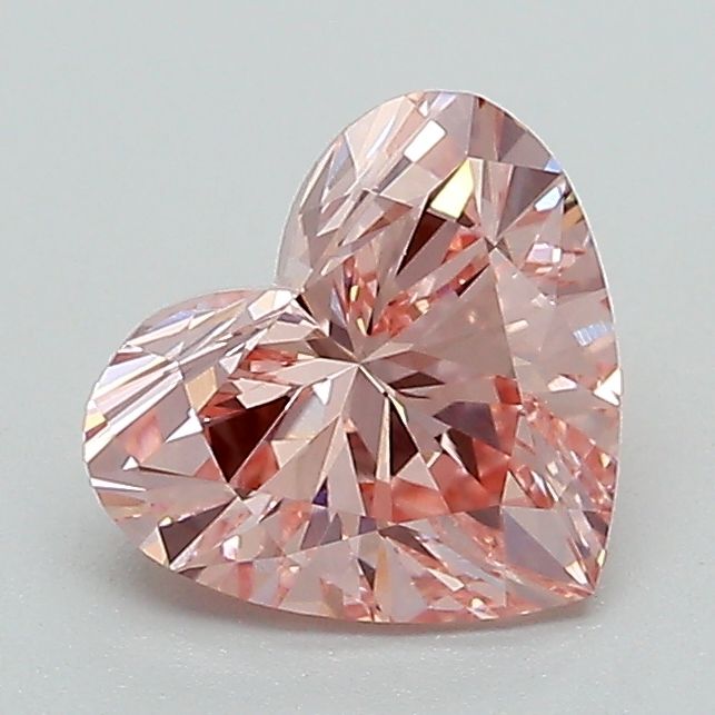 Lab-Grown Heart Diamond - 1.13 Carats, Fancy Intense Pink Color, VS1 Clarity - Certified by IGI - Report Number: LG633494361