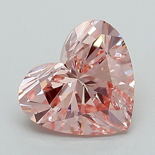 Lab-Grown Heart Diamond - 1.13 Carats, Fancy Intense Pink Color, VS1 Clarity - Certified by IGI - Report Number: LG633494361
