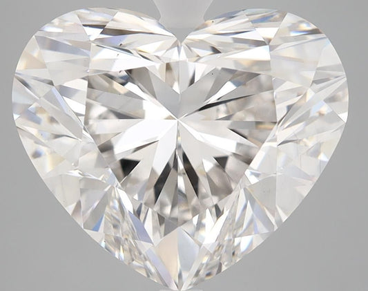 Lab-Grown Heart Diamond - 7.03 Carats, F Color, VS1 Clarity - Certified by IGI - Report Number: LG596344443