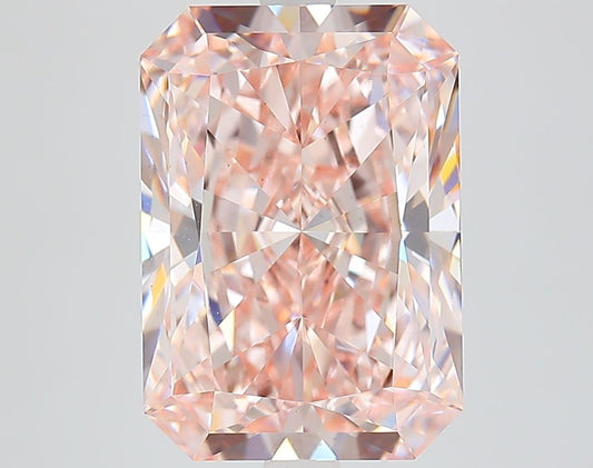 Lab-Grown Radiant Diamond - 6.25 Carats, Fancy Intense Pink Color, VS1 Clarity - Certified by IGI - Report Number: LG650494272