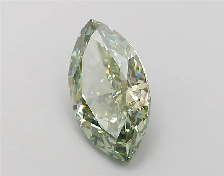 2.19ct Marquise Lab Grown Diamond (Colour Fancy Vivid Green, Clarity VVS2, IGI Certified)