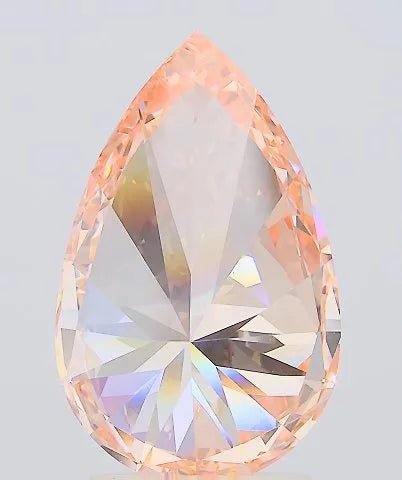 3.05ct Pear Lab Grown Diamond (Colour Fancy Vivid Pink, Clarity VVS2, IGI Certified)