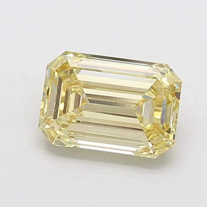 2.80ct Emerald Lab Grown Diamond (Colour Fancy Yellow, Clarity VVS2, IGI Certified)