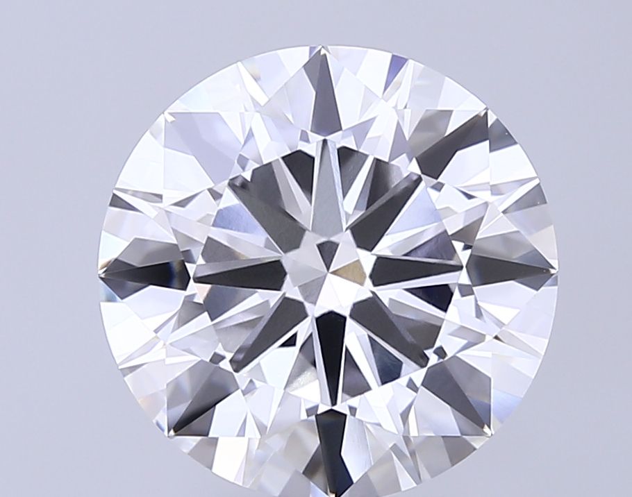Lab-Grown Round Diamond - 6.02 Carats, E Color, VVS2 Clarity - Certified by IGI - Report Number: LG696539282