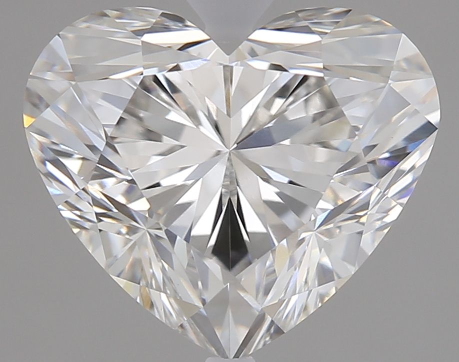 Lab-Grown Heart Diamond - 3.02 Carats, E Color, VVS2 Clarity - Certified by IGI - Report Number: LG663401914