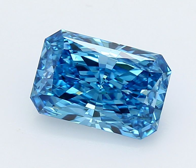 Lab-Grown Radiant Diamond - 2.02 Carats, Fancy Vivid Blue Color, VS1 Clarity - Certified by IGI - Report Number: LG667432821