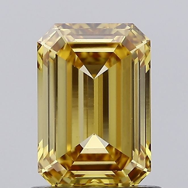 Lab-Grown Emerald Diamond - 1.02 Carats, Fancy Intense Yellow Color, VS1 Clarity - Certified by IGI - Report Number: LG620417852