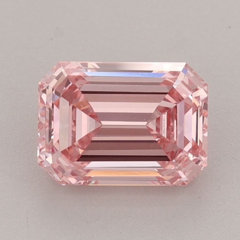 Lab-Grown Emerald Diamond - 1.52 Carats, Fancy Vivid Pink Color, VVS2 Clarity - Certified by IGI - Report Number: LG635479977