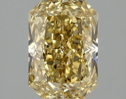 Lab-Grown Radiant Diamond - 2.02 Carats, Fancy Vivid Yellow Color, VVS2 Clarity - Certified by IGI - Report Number: LG678556135