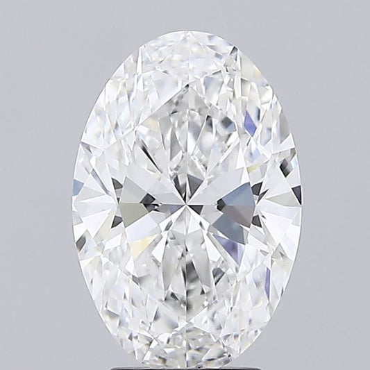 Lab-Grown Oval Diamond - 3.02 Carats, E Color, VVS2 Clarity - Certified by IGI - Report Number: LG719549016