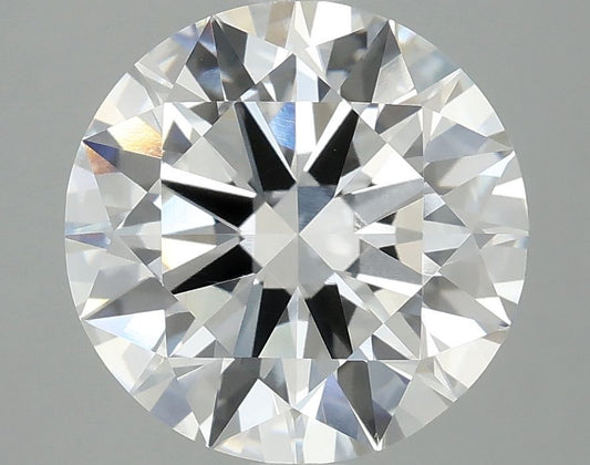 Lab-Grown Round Diamond - 4.08 Carats, F Color, VVS2 Clarity - Certified by IGI - Report Number: LG695511016