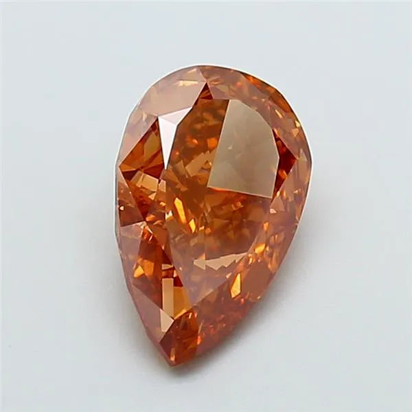 3.59ct Pear Lab Grown Diamond (Colour Fancy Intense Brown, Clarity VS1, IGI Certified)