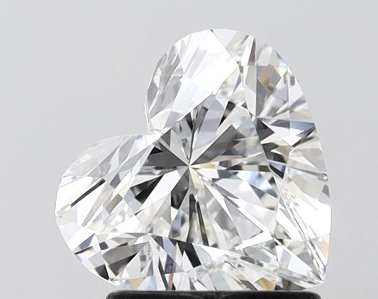 Lab-Grown Heart Diamond - 1.51 Carats, E Color, VVS2 Clarity - Certified by IGI - Report Number: LG681584099