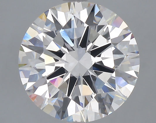 Lab-Grown Round Diamond - 5.1 Carats, F Color, VS1 Clarity - Certified by IGI - Report Number: LG685574002