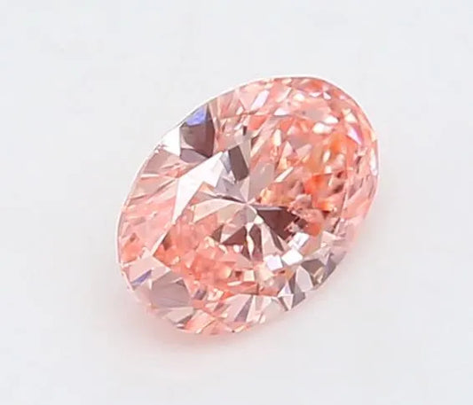 0.18ct Oval Lab Grown Diamond (Colour Fancy Vivid Pink, Clarity VS1, IGI Certified)