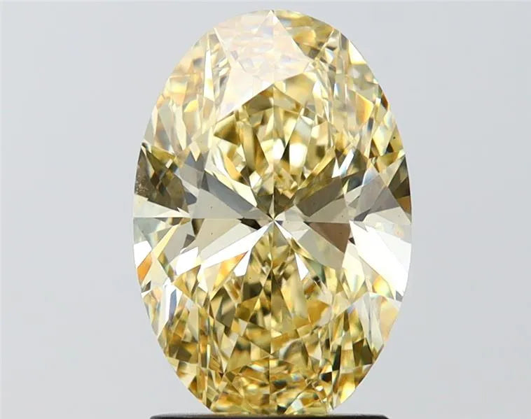 2.70ct Oval Lab Grown Diamond (Colour Fancy Intense Yellow, Clarity VS1, IGI Certified)