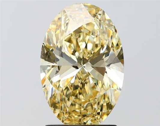2,70 ct ovaler, im Labor gezüchteter Diamant (Farbe: Fancy Intense Yellow, Reinheit: VS1, IGI-zertifiziert)