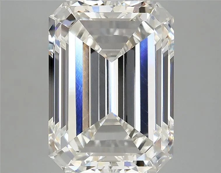 5,00 ct Smaragd, im Labor gezüchteter Diamant (Farbe F, Reinheit VVS2, IGI-zertifiziert)