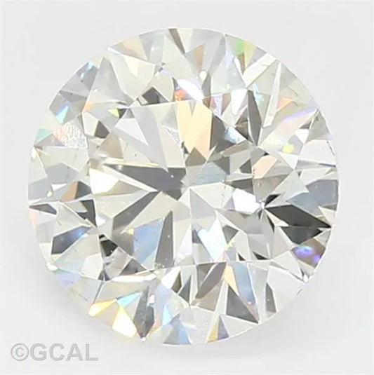 Diamant rond de 2,26 ct (couleur H, pureté VS2, ID de coupe, certifié IGI)