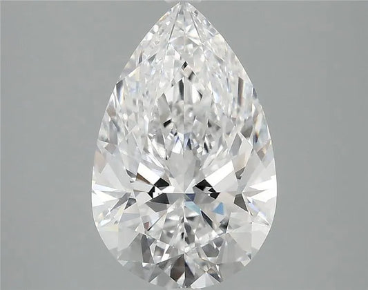 3,10 ct birnenförmiger, im Labor gezüchteter Diamant (Farbe D, Reinheit VVS2, IGI-zertifiziert)