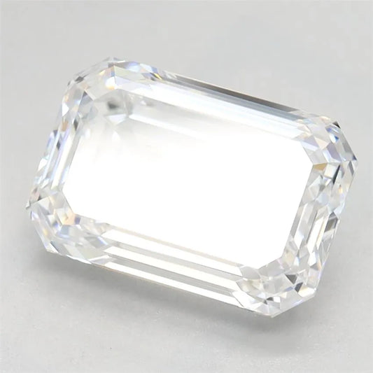 2,11 ct Smaragd, im Labor gezüchteter Diamant (Farbe D, Reinheit VVS1, GIA-zertifiziert)