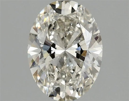0,98 ct ovaler, im Labor gezüchteter Diamant (Farbe H, Reinheit VS2, IGI-zertifiziert)