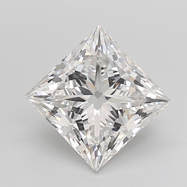 Lab-Grown Princess Diamond - 3.07 Carats, F Color, VVS2 Clarity - Certified by IGI - Report Number: LG673424099